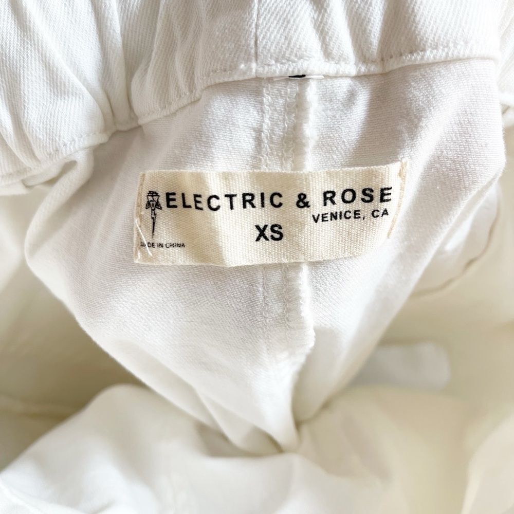 Electric & Rose Easy Drawstring Pant in white    XS NWT - Picture 8 of 10